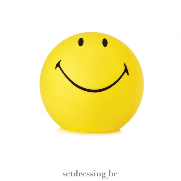 Smiley lamp bol 45cm geel