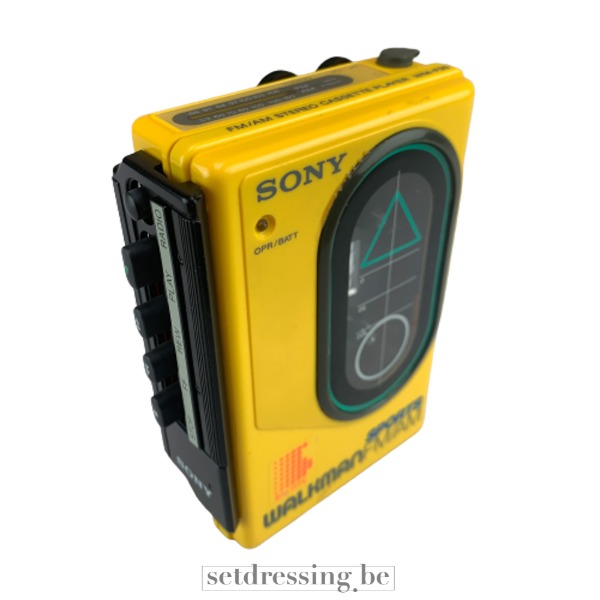 Sony Walkman sports geel