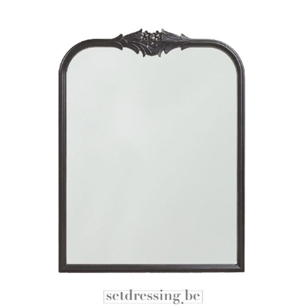 Spiegel met houten kader 80cm zwart