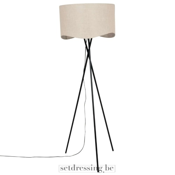 Staande lamp 150cm zwart