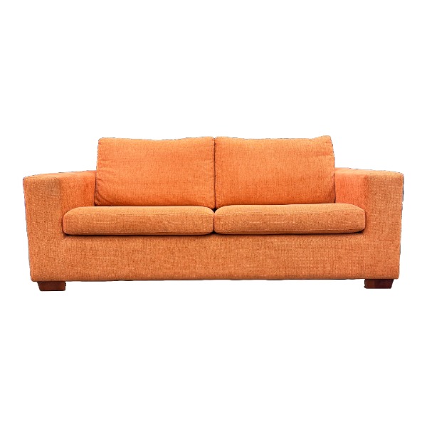 Stoffen 2-zit bank 200cm oranje