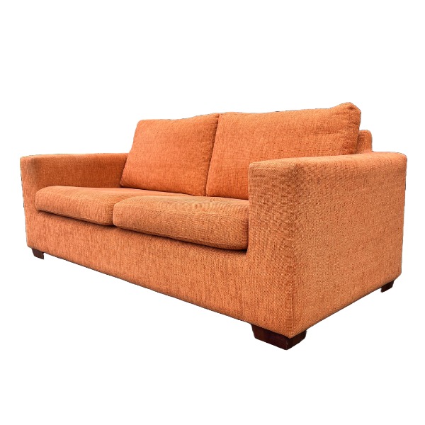 Stoffen 2-zit bank 200cm oranje