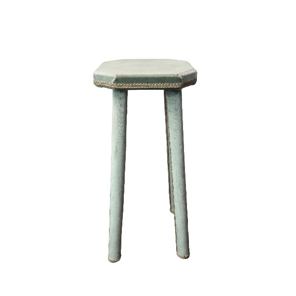 Fabric bar stool 62cm green