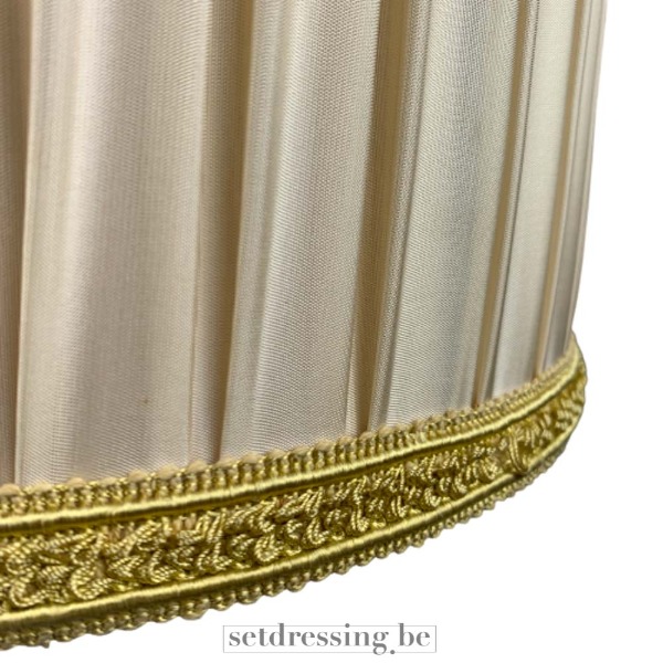 Stoffen lampenkap 35cm beige/goud