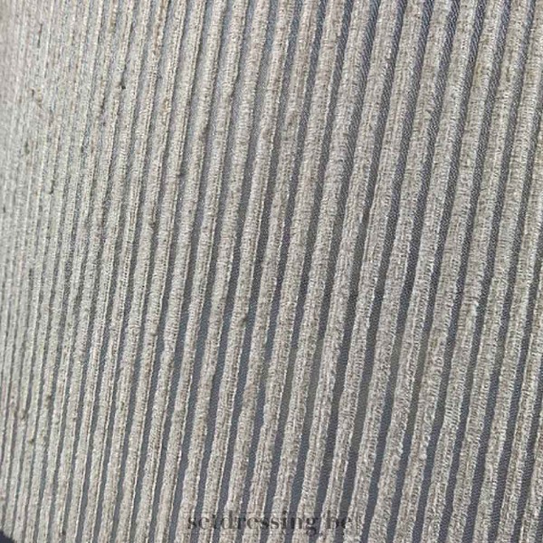 Stoffen lampenkap 35cm gestreept beige