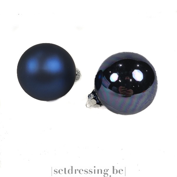 Verzameling kerstballen blauw