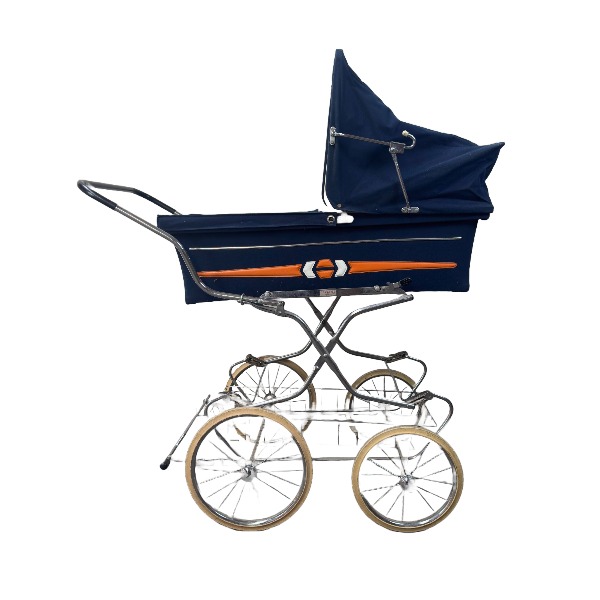 Vintage baby carriage baby blue