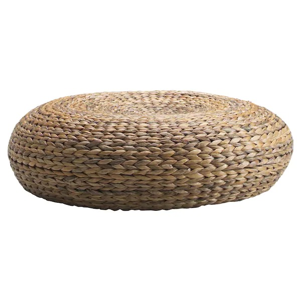 Reed pouf 60cm natural