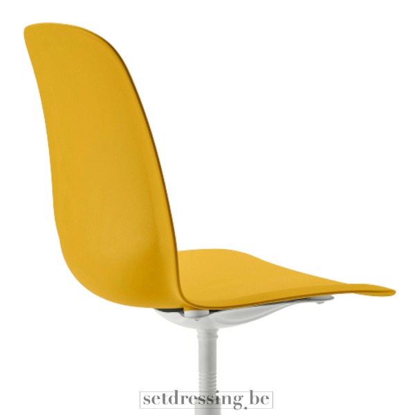 Kunststof bureaustoel 85cm geel