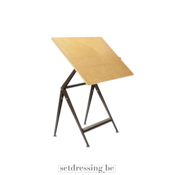 Friso Kramer drawing table 75cm brown