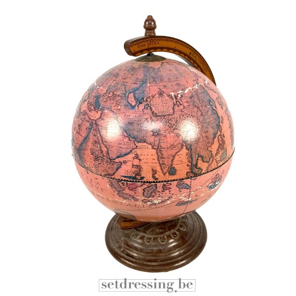 Wereld bol barglobe 40cm roze