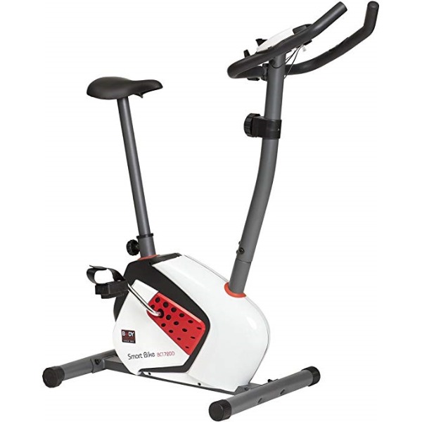 Hometrainer fiets 115cm wit, grijs, rood