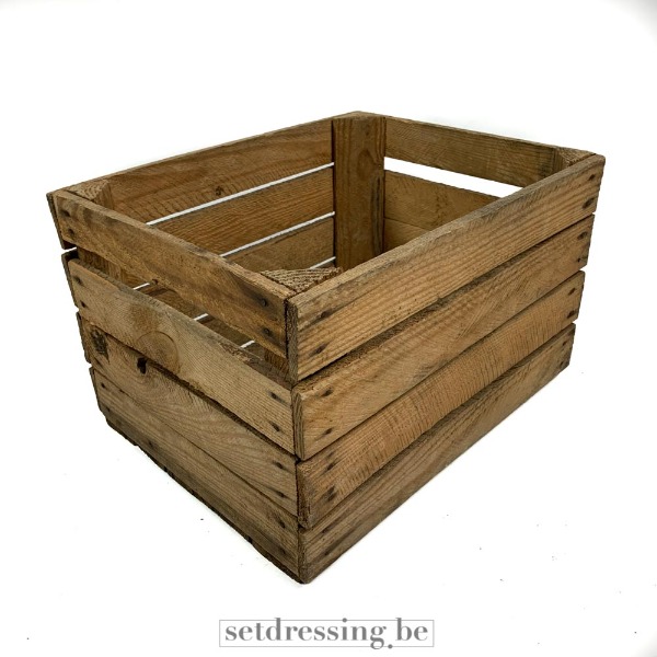 Rustic wooden crate 31cm