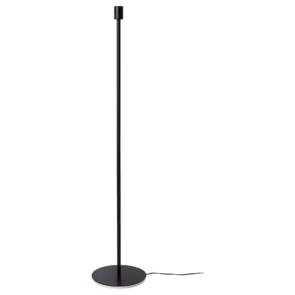 Staande lamp 130cm zwart