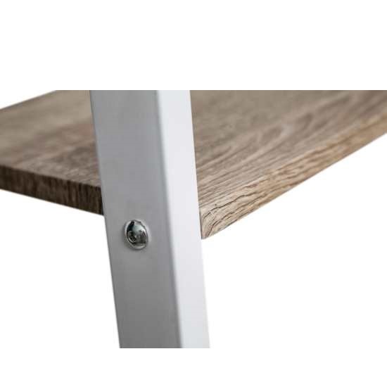 Industrieel boekenrek 137cm wit