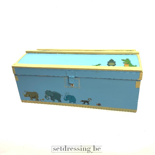 Opbergkoffer kinderkamer blauw