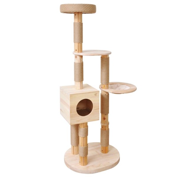 Cat scratching post 163cm natural