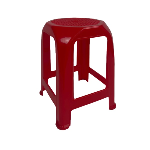 Plastic stool red