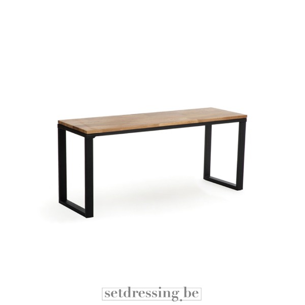 Oak bench 120cm brown