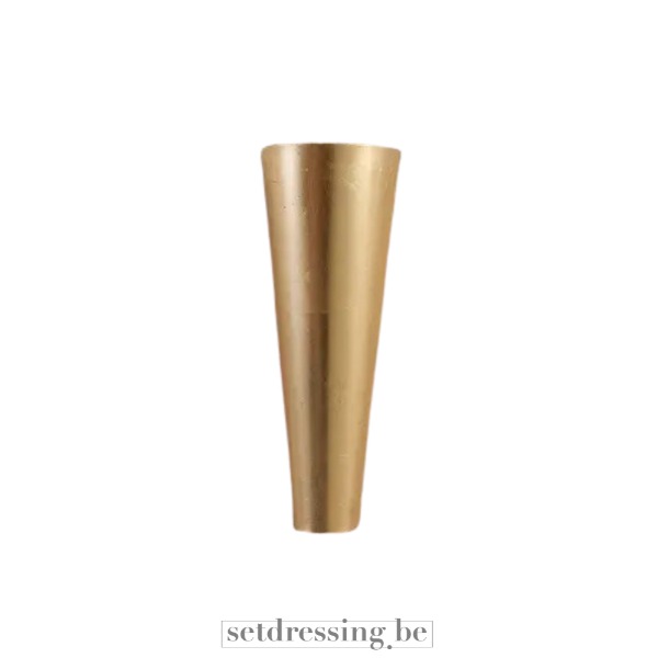 Messing wandlamp 30 cm goud