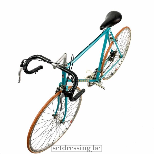 Retro fiets blauw