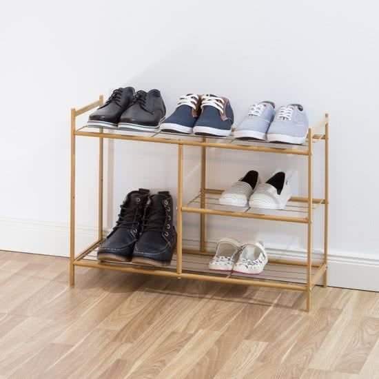 Shoe rack 70cm brown
