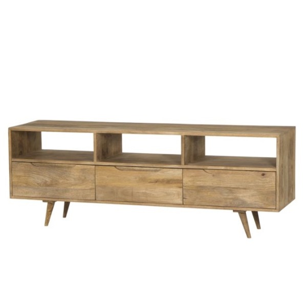 Wooden tv stand 165cm brown
