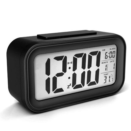 Digitale wekker 13cm zwart